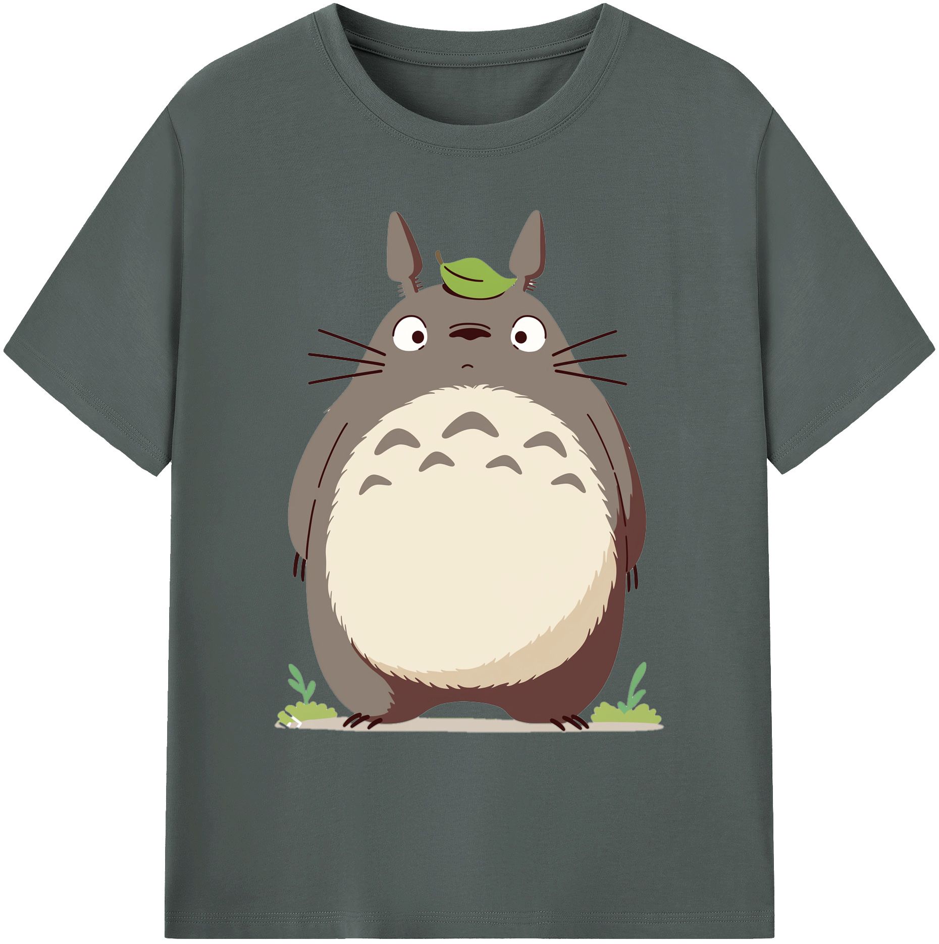 （画像用） となりのトトロ 草壁メイ 草壁サツキ My Neighbor Totoro Satsuki Kusakabe Mei Kusakabe 綿100％ メンズ半袖Tシャツ｜肌触りやわらか＆通気性